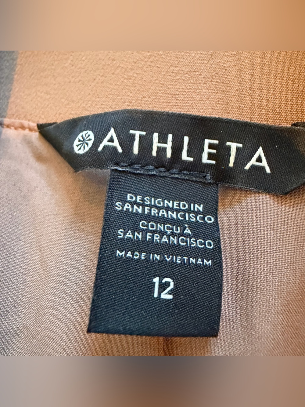 Women’s Athleta Brown Tie-Waist Blazer Size 12 - Picture 2 of 5